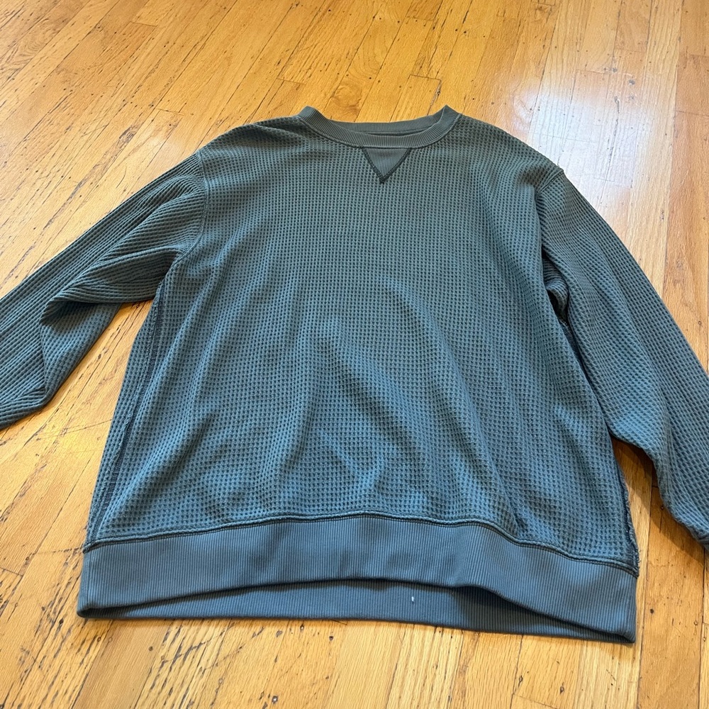 Aerie waffle knit crewneck